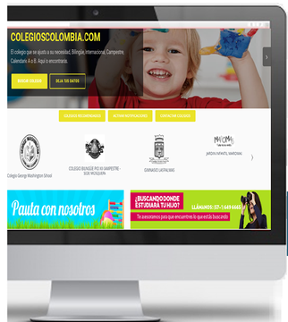 Ejemplo de banner página principal de ColegiosColombia